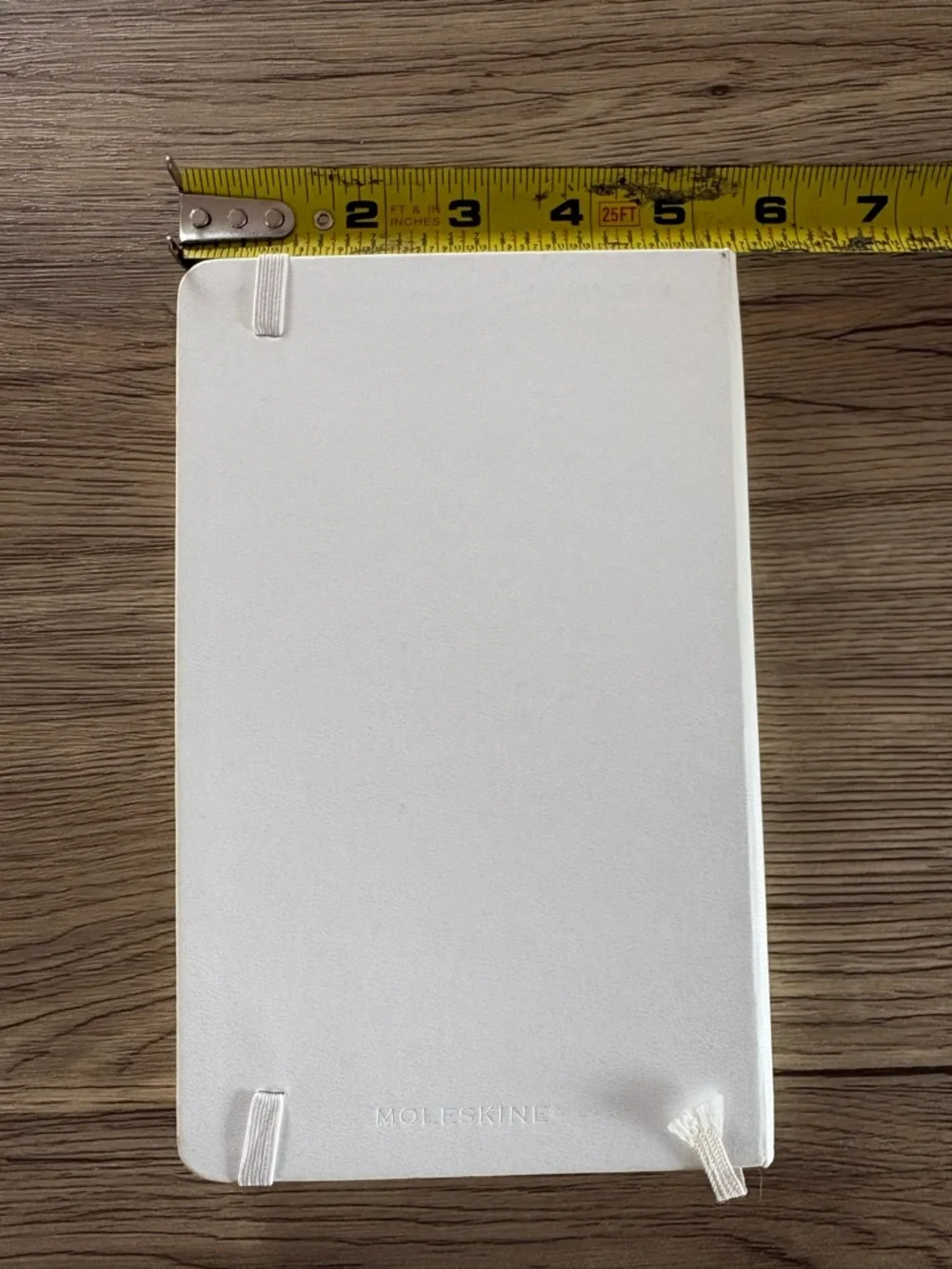 Moleskine White & Black Hardcover Notebook Journal Lined Pages Elastic closure
